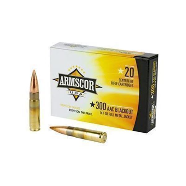 ARMSCOR 300BLK 147GR FMJ - 160 Rounds