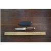 Image 1 : 9" BOOT KNIFE WOOD HANDLE
