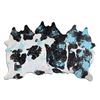 Image 1 : Brazilian Aqua Splatter Hair-On Cowhide