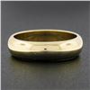Image 2 : Unisex Classy 14K Yellow Gold 5mm Plain Domed Polished Stack Wedding Band Ring