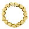 Vintage 18k Gold & Platinum 5.0 ctw Old Diamond Etched Floral Statement Bracelet