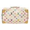 Image 4 : Louis Vuitton White Multicolor Monogram Leather Speedy 30 Satchel Bag