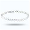 Image 1 : 8.77 ctw G to I COLOR SI3 to I2 CLARITY 14K White Gold Tennis Bracelet