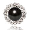12.40mm South Sea Pearl and 1.25 ctw Diamond Platinum Ring