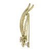 Image 6 : 18k Yellow Gold 0.70 ctw Round Brilliant Cut Diamond Open Work Floral Pin Brooch