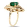 Image 3 : 2.67 ctw Emerald and 0.53 ctw Diamond 14K Yellow Gold Ring