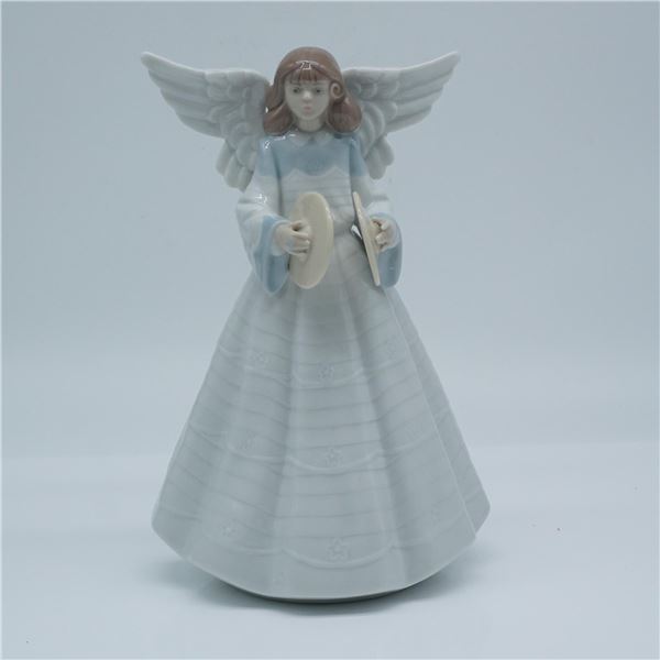 Lladro Porcelain Figurine, Angelic Cymbalist 1005876