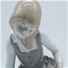 Image 4 : Lladro Porcelain Figurine, Little Girl with Cat 1001187