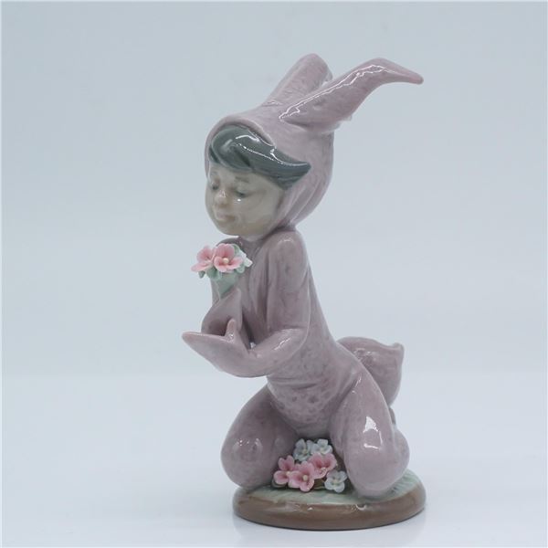 Lladro Porcelain Figurine, Boy and His Bunny 1001507