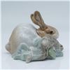 Image 4 : Lladro Signed Porcelain Figurine, Rabbit Eating 1004772