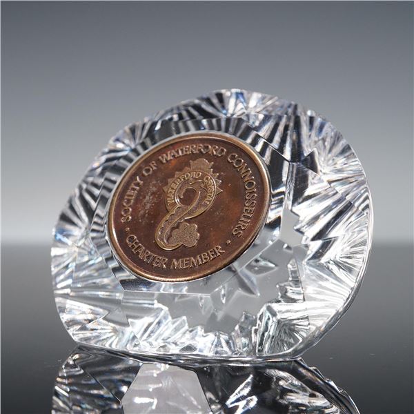 Waterford Crystal Charter Member Society Paperweight