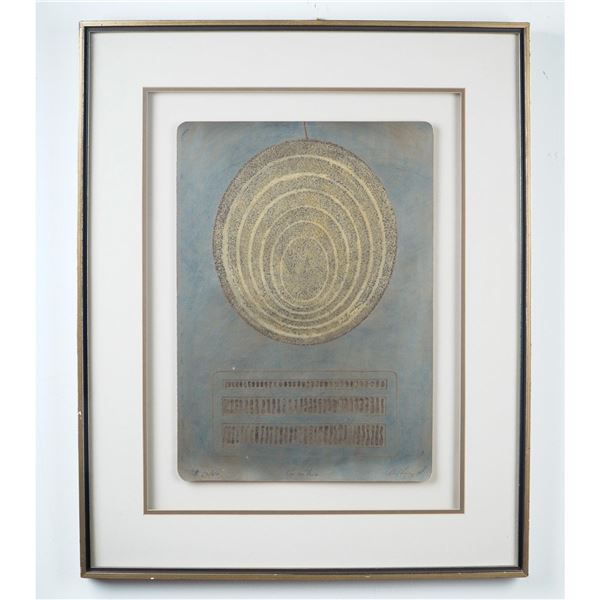 Concentric Abstract Mixed Media Print, Signed & Numbered