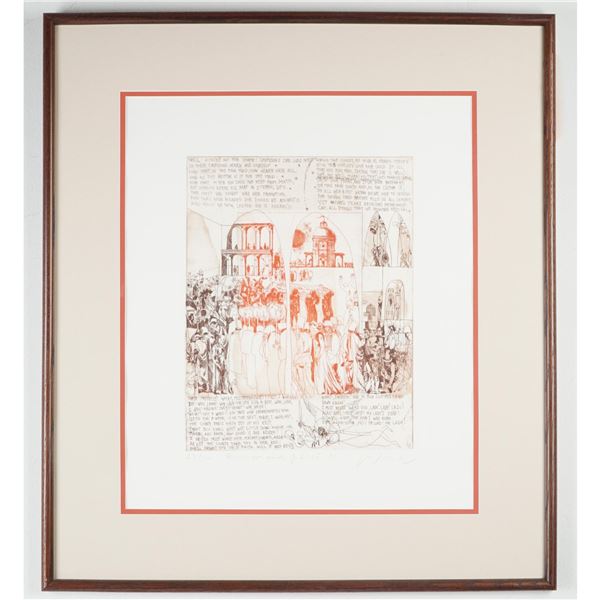 Adam Wurtz, Limited Edition Etching, Romeo and Juliet XI - Signed