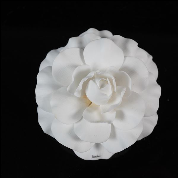 Boehm Porcelain White Camellia Brooch