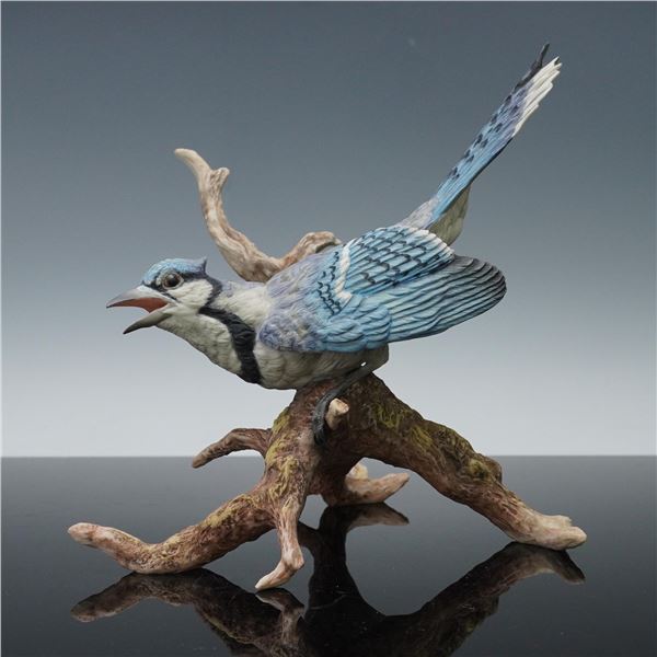 Boehm Porcelain Blue Jay Figurine, 40324, 1988