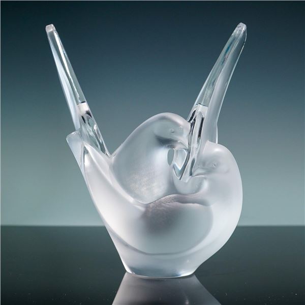 Lalique Crystal Flower Vase, Sylvie
