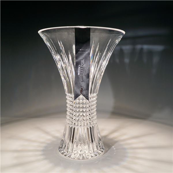 Waterford Crystal Lismore Diamond Vase, Signed
