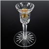 Image 2 : 2pc Waterford Crystal Candlestick Holders with Gold Inserts