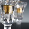Image 5 : 2pc Waterford Crystal Candlestick Holders with Gold Inserts