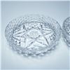 Image 3 : Pair of Cut Crystal Dishes with Starburst Pattern