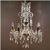 Image 1 : Crystal Prism 5-Light Chandelier with Medallion