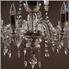 Image 2 : Crystal Prism 5-Light Chandelier with Medallion