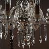 Image 8 : Crystal Prism 5-Light Chandelier with Medallion