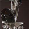 Image 9 : Crystal Prism 5-Light Chandelier with Medallion