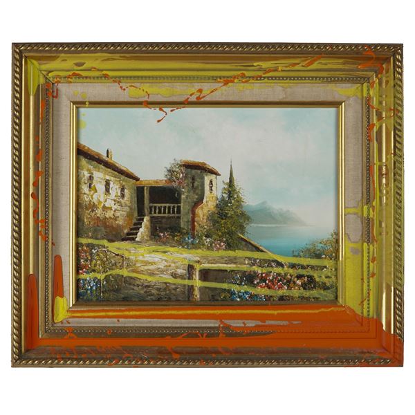 Rossini, Oil on Canvas, Urbanized Landscape - Signed