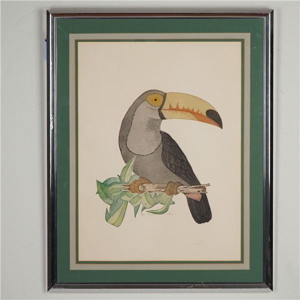 Richard Rickson, Etching on Paper, Toucan - Signed