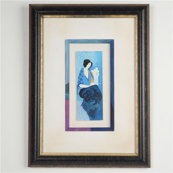 After Itzchak Tarkay, Art Print, Lady in Blue