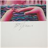 Image 6 : B.F. Jonas Signed Surrealist Figurative Print – Swan Dive