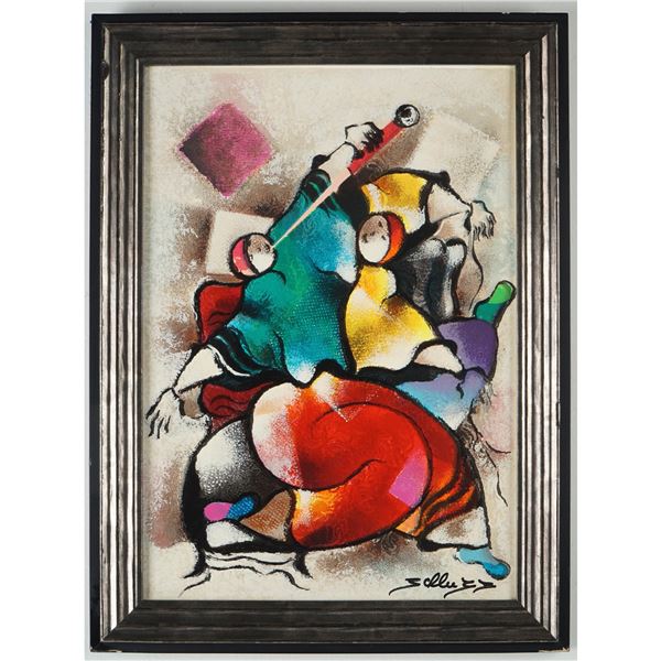 David Schluss, Serigraph on Board, Afternoon Melody - Signed