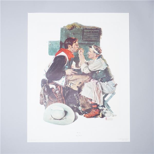 Norman Rockwell Print, The Texan