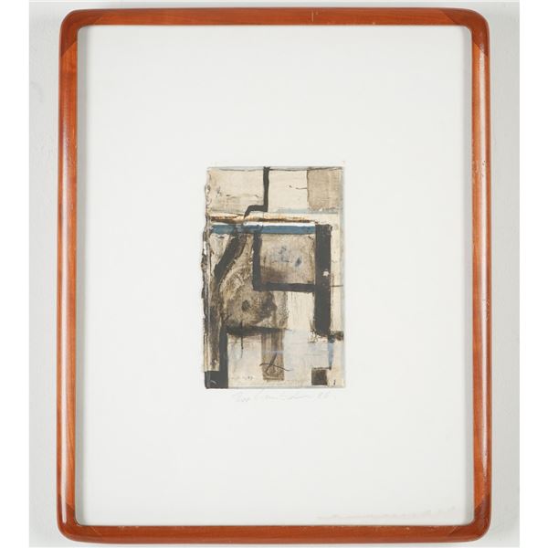 Theo Lambertin, Mixed Media Work, Das Lungenlied, Signed