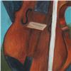 Image 5 : 2pc David Teichner, Two-Piece Figurative Oil on Canvas Diptych - Signed