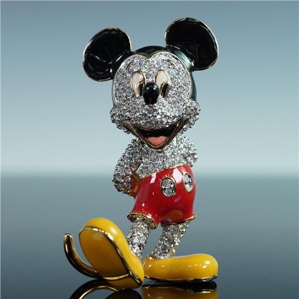 Arribas Bros Jeweled Mickey Mouse, LE Swarovski Crystal