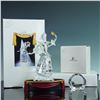 Image 7 : Swarovski Crystal Figurine, Columbine with Base and Plaque
