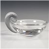 Image 1 : Steuben Glass Round Snail Bowl with Cloth Pouch