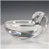Image 2 : Steuben Glass Round Snail Bowl with Cloth Pouch