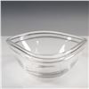 Image 2 : Steuben Glass Triangular Bowl with Cloth Pouch