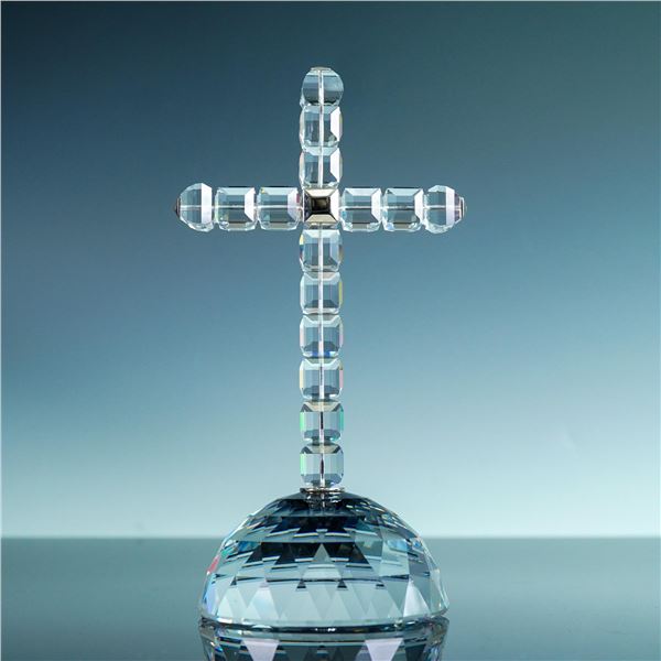 Swarovski Crystal Figurine, Faceted Cross