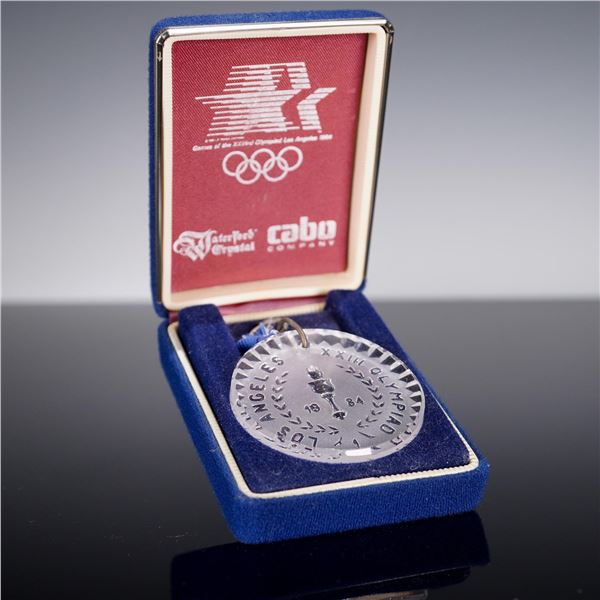 Waterford Crystal 1984 Los Angeles Olympic Medallion