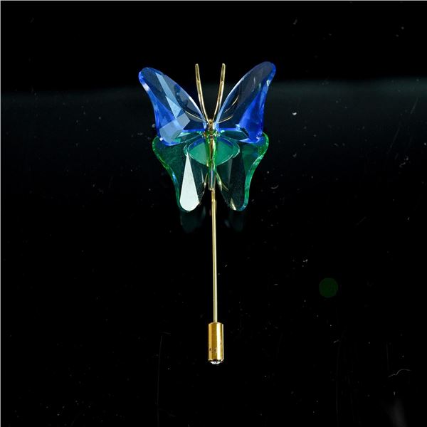 Swarovski Crystal Butterfly Pin, Abala Sapphire Paradise Series