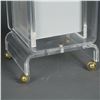 Image 8 : 5pc Lucite Vanity Set with Rolling Stool & Organizer