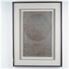 Image 1 : Embossed Mixed Media Print, Studded Sphere, Signed