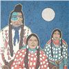 Image 2 : Kevin Red Star, Serigraph on Paper, Crow Indian Family - Signed & Numbered