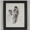 Image 1 : Raphael Soyer, Lithograph on Paper, Woman and Child - Signed