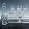 Image 1 : 7pc Waterford Crystal Colleen Goblets and Decanter with Stopper