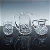 Image 2 : 3pc Cut Crystal Serving Set, Includes Waterford Pitcher